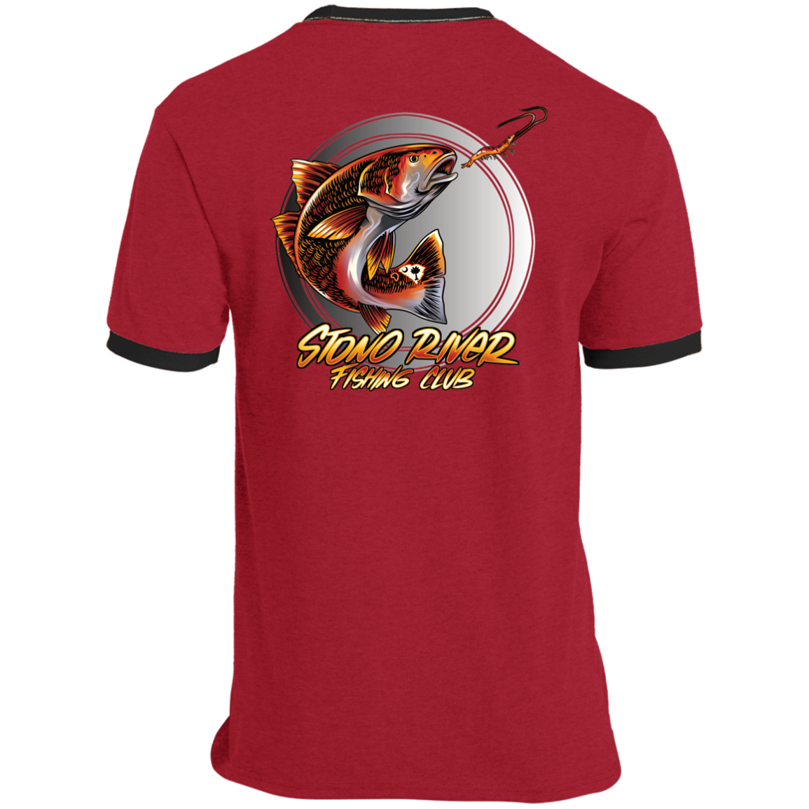 Stono River Fishing Club- Redfish & ShrimpRinger Tee