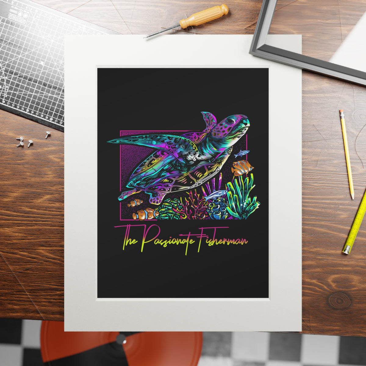 Sea Turtle -TPF- Art Print by Phil Brooks