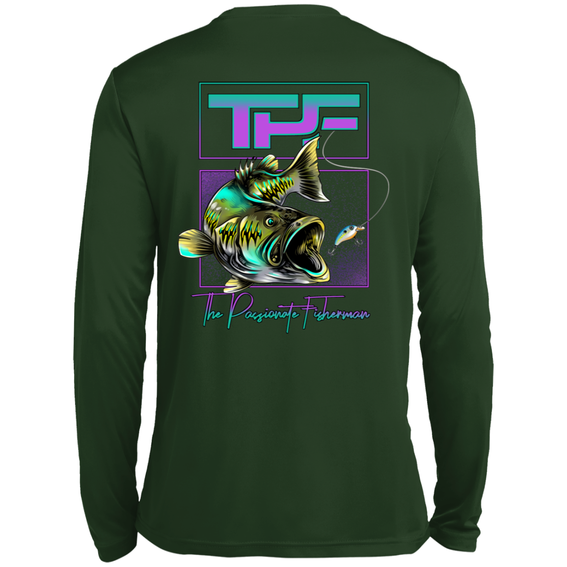 Large Mouth Bass-TPF-Performance Fishing Shirt