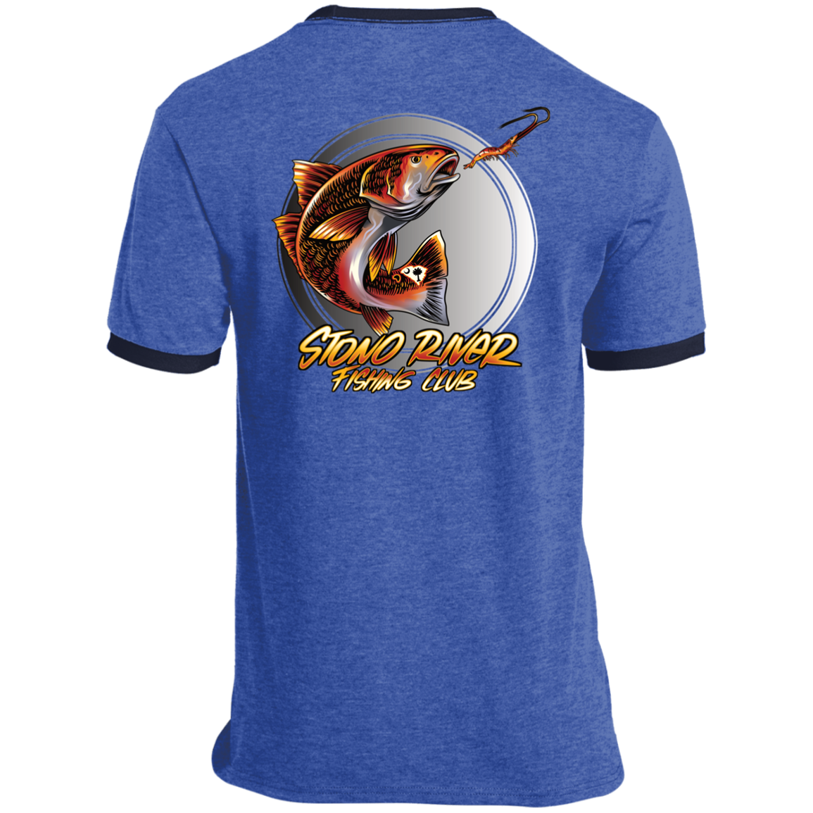 Stono River Fishing Club- Redfish & ShrimpRinger Tee