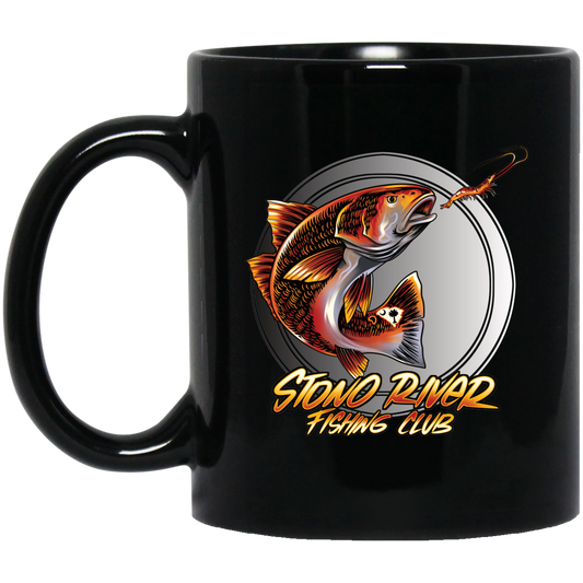 Stono River Fishing Club 11 oz. Black Mug