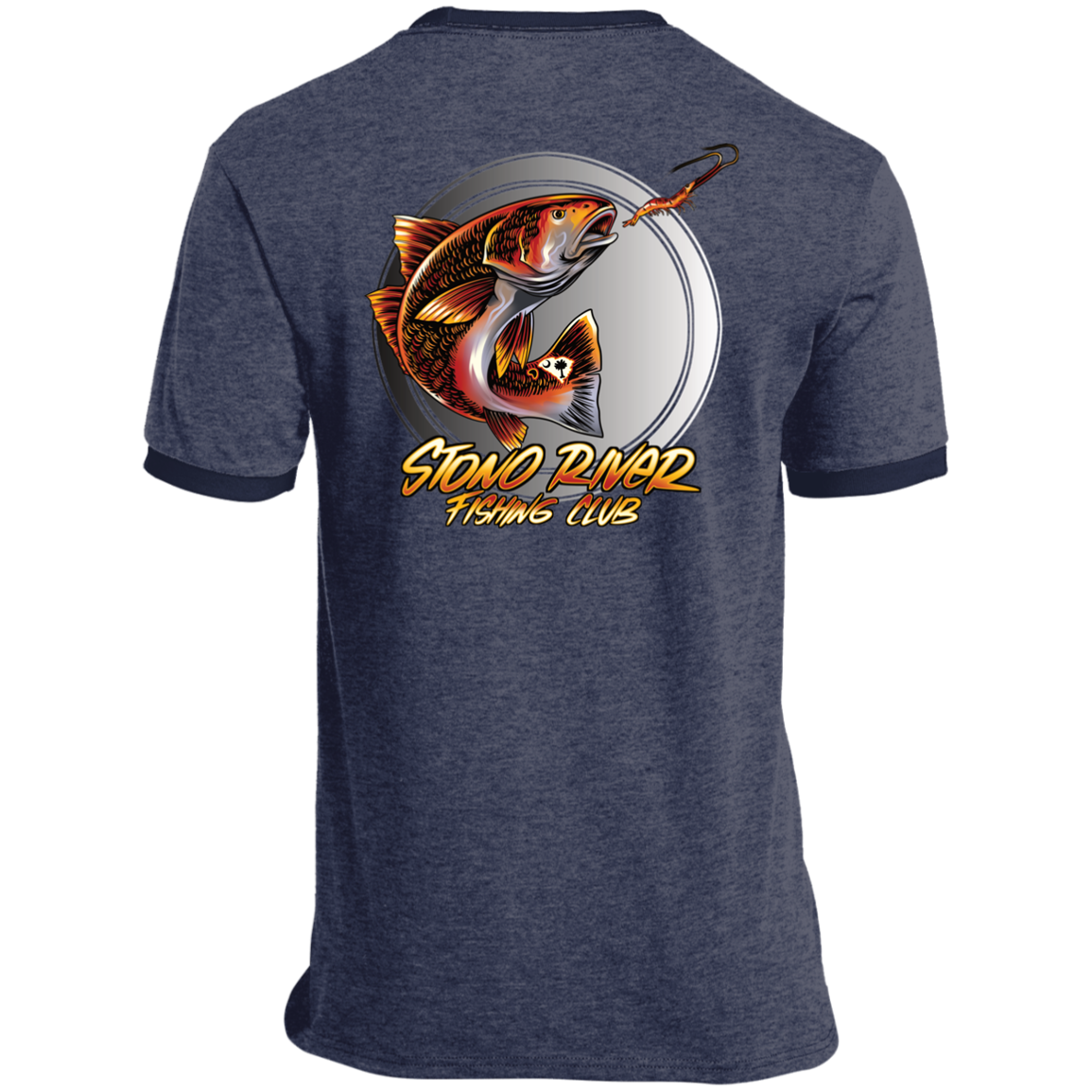 Stono River Fishing Club- Redfish & ShrimpRinger Tee