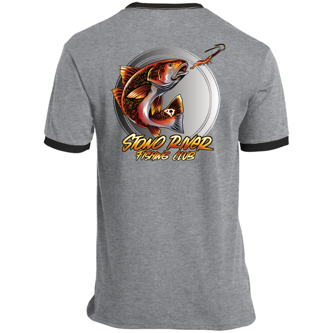 Stono River Fishing Club- Redfish & ShrimpRinger Tee