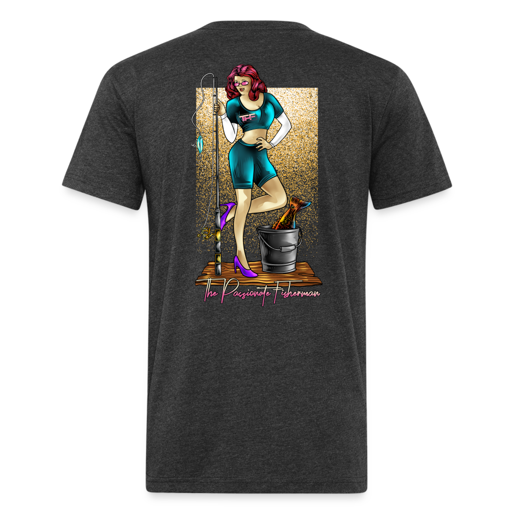 Pinup Girl Green-TPF-T-Shirt - heather black