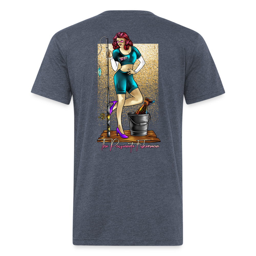 Pinup Girl Green-TPF-T-Shirt - heather navy