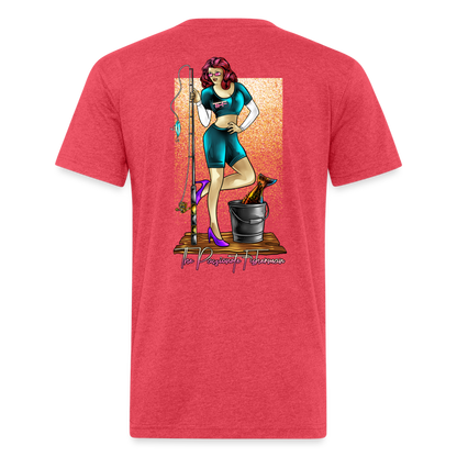 Pinup Girl Green-TPF-T-Shirt - heather red