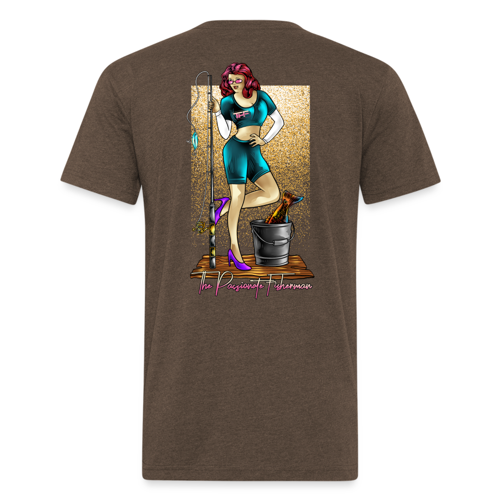 Pinup Girl Green-TPF-T-Shirt - heather espresso