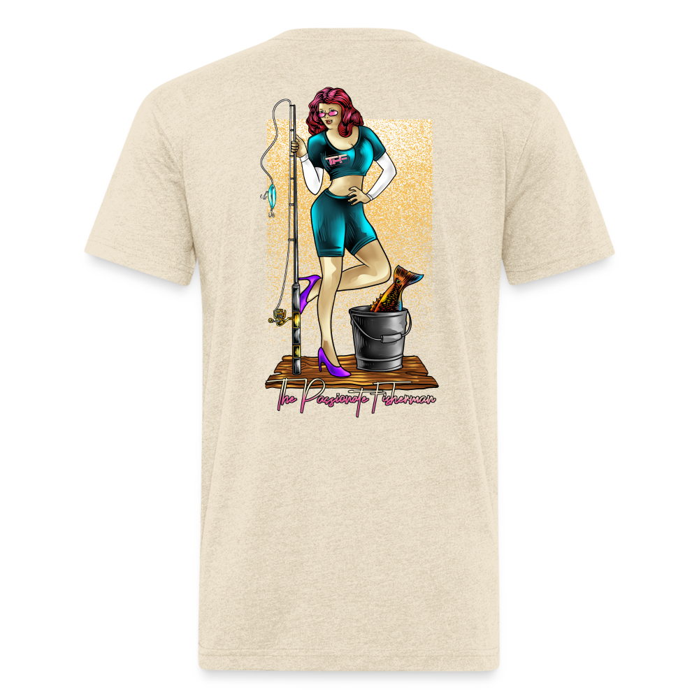 Pinup Girl Green-TPF-T-Shirt - heather cream